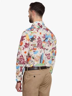 Simon Carter Lukey's Robot Cotton Shirt, Multi - view 2, Multi