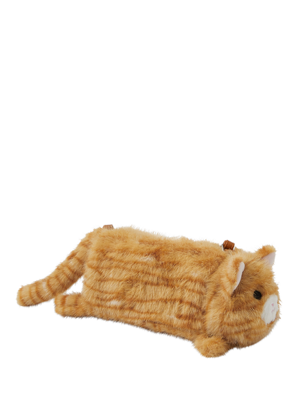 Angels by Accessorize Kids' Furry Cat Crossbody Bag, Orange - view 2, Orange