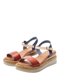 Moda in Pelle Nyx Porvair Wedge Heel Strappy Sandals, Multi - view 2, Multi