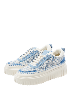 Moda in Pelle Barika Chunky Lace Up Trainers - view 2, Blue/Multi