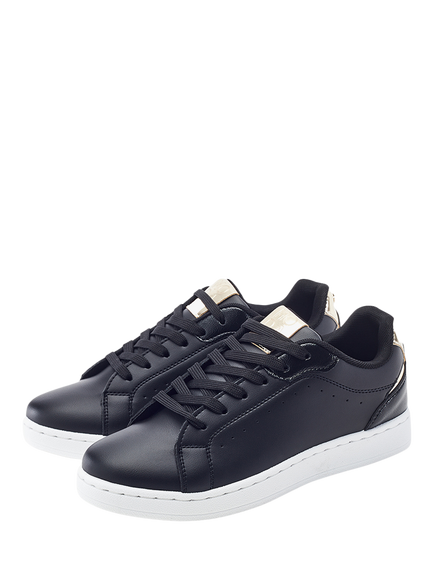 Moda In Pelle Berenise Porvair Lace Up Trainers - view 2, Black