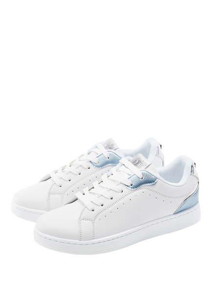 Moda In Pelle Berenise Porvair Lace Up Trainers - view 2, White