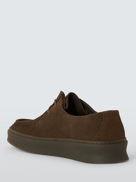 John Lewis Kemble Leather Shoes, Brown Mid - view 2, Brown Mid