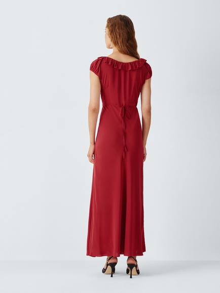 John Lewis x RIXO Vesper Maxi Dress, Red - view 2, Red