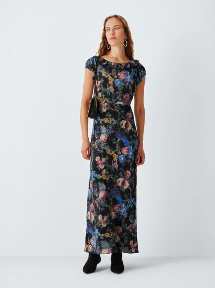 John Lewis x RIXO Vesper Floral Print Maxi Dress, Multi, Multi