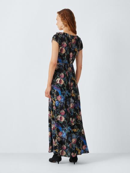 John Lewis x RIXO Vesper Floral Print Maxi Dress, Multi - view 2, Multi