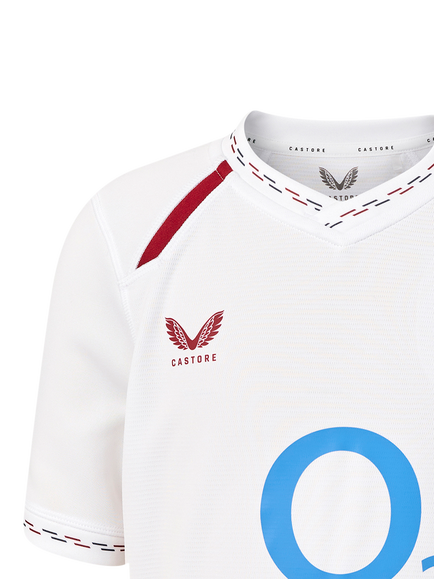 Castore Kids' RFU England Rugby 26/27 Home Replica Shirt, White - view 2, White