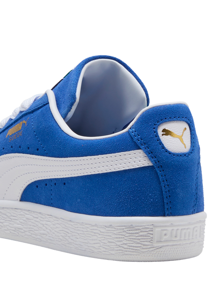 PUMA Men's Classic Suede Trainers, Mountain Blue/White - view 2, Mountain Blue/White