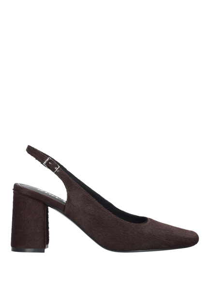 Bibi Lou Ione Slingback Block Heel Sandals, Burgundy, Burgundy