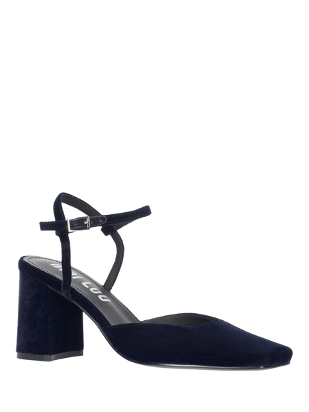 Bibi Lou Emily Block Heel Sandals, Marino - view 2, Marino