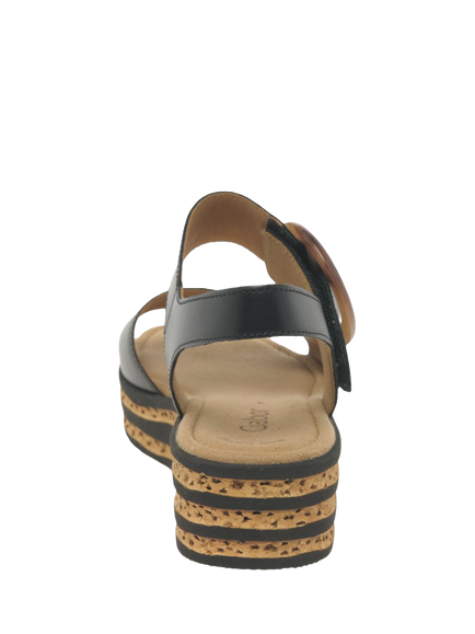 Gabor Andre Strappy Buckle Sandals - view 2, Black