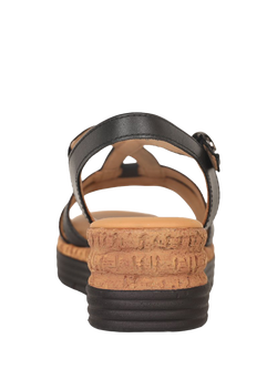 Gabor Sadie Leather Strappy Sandals - view 2, Black