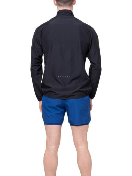 Ronhill Men's Core Running Jacket, Black/Bright White - view 2, Black/Bright White