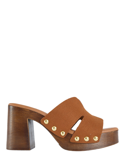 V.GAN Vegan Oxi Clog Sandals, Tan, Tan