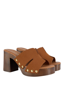 V.GAN Vegan Oxi Clog Sandals, Tan - view 2, Tan