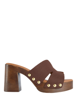 V.GAN Vegan Oxi Clog Sandals, Brown, Brown