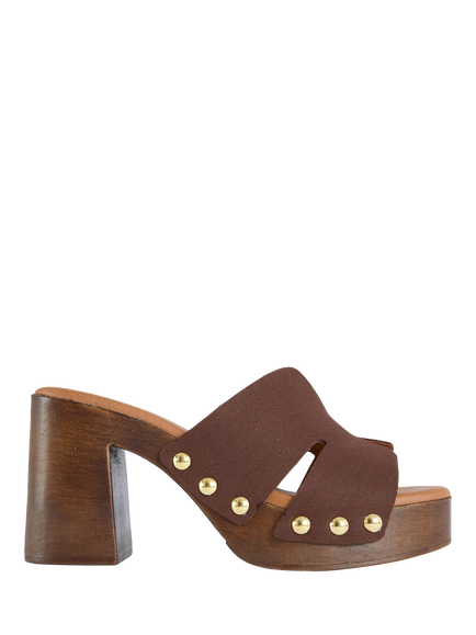 V.GAN Vegan Oxi Clog Sandals, Brown, Brown