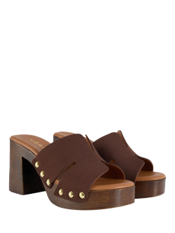 V.GAN Vegan Oxi Clog Sandals, Brown - view 2, Brown