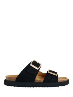 V.GAN Vegan Fenugreek Comfort Footbed Sandals, Black