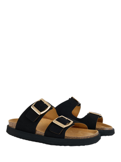 V.GAN Vegan Fenugreek Comfort Footbed Sandals - view 2, Black