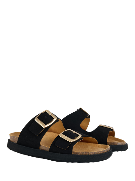 V.GAN Vegan Fenugreek Comfort Footbed Sandals - view 2, Black