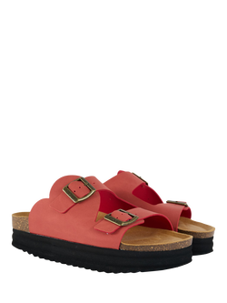 V.GAN Vegan Heart Comfort Footbed Sandals - view 2, Red