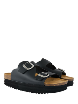 V.GAN Vegan Heart Comfort Footbed Sandals - view 2, Black