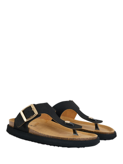 V.GAN Vegan Marjoram Comfort Footbed Sandals - view 2, Black