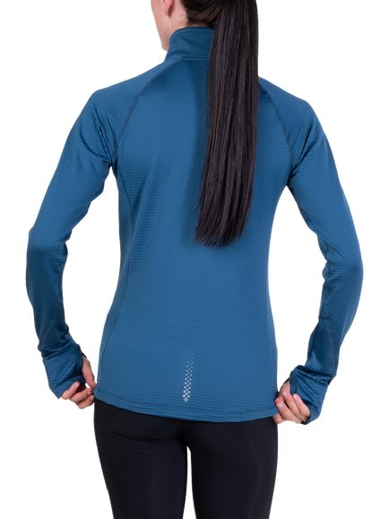 Ronhill Tech Winter Half Zip Top, Legion Blue/Orchid - view 2, Legion Blue / Orchid
