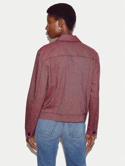Jigsaw Chambray Utility Jacket - view 2, Red