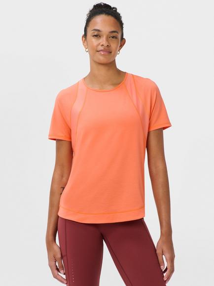 Sweaty Betty Reflective Running T-Shirt, Tuscan Orange, Tuscan Orange