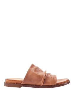 Moda in Pelle Jerri Leather Mule Sandals, Tan, Tan