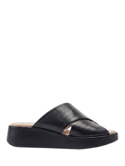 Moda in Pelle Shoon Grange Leather Mule Sandals, Black, Black