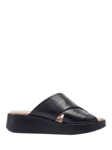 Moda in Pelle Shoon Grange Leather Mule Sandals, Black, Black