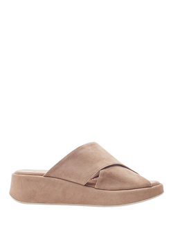 Moda in Pelle Shoon Grange Suede Mule Sandals, Stone, Stone