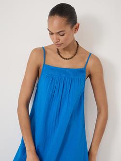 HUSH Carmen Seersucker Beach Maxi Dress - view 2, Sky Blue