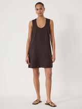 HUSH Liddie Linen Blend Mini Dress containing LENZING™ ECOVERO™ Viscose