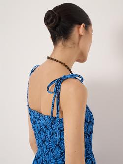 HUSH Leni Fit and Flare Maxi Dress containing LENZING™ ECOVERO™ Viscose - view 2, Shell Blue