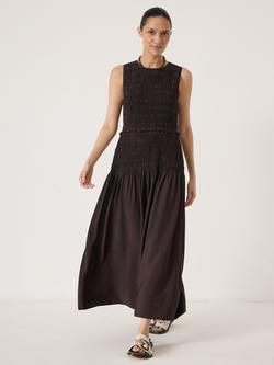 HUSH Kensie Sleeveless Maxi Dress, Dark Brown, Dark Brown