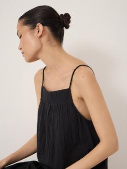 HUSH Carmen Seersucker Beach Maxi Dress - view 2, Black