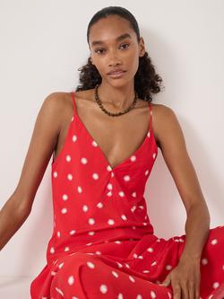 HUSH Air Flow Polka Dot Slip Maxi Dress containing LENZING™ ECOVERO™ Viscose - view 2, Red