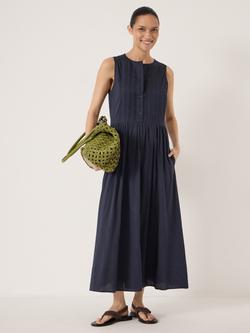 HUSH Sola Midi Dress, Navy, Navy