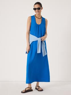 HUSH Sophie Air Flow Scoop Neck Dress containing LENZING™ ECOVERO™ Viscose, Sky Blue