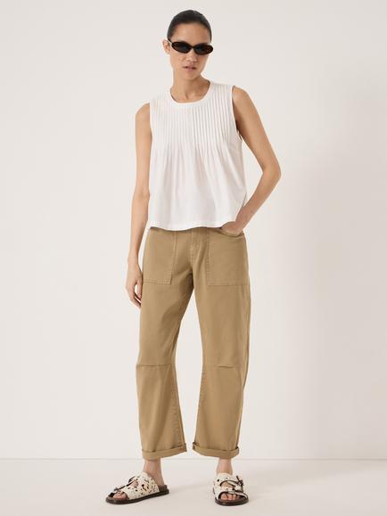 HUSH Arden Pin Tuck Shell Top - view 2, White