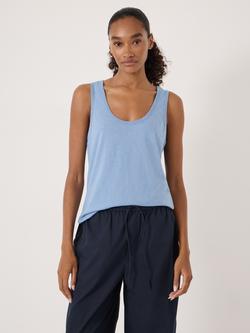HUSH Cotton Tank Top, Dusty Blue, Dusty Blue
