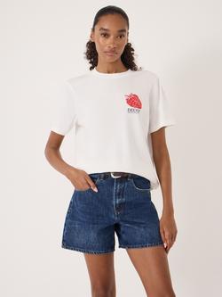 HUSH Deucy Strawberry T-Shirt, White, White
