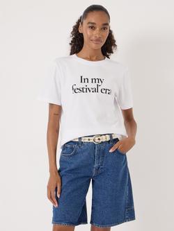 HUSH In My Festival Era T-Shirt, White, White