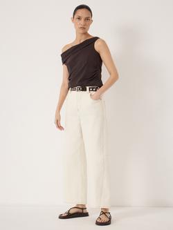 HUSH Nya Cotton Rich Top, Dark Brown - view 2, Dark Brown