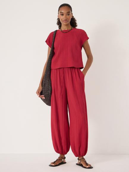 HUSH Rein Lenzing Ecovero Viscose Rich T-Shirt containing LENZING™ ECOVERO™ Viscose - view 2, Ruby Red