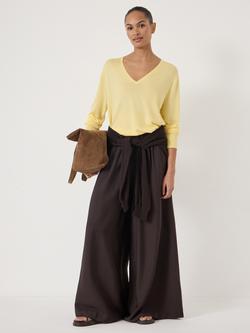 HUSH V Neck Long Sleeve Top, Misted Yellow - view 2, Misted Yellow